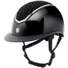 Charles Owen Cap Kylo Crystal Wide Peak Black Gloss/Chrome