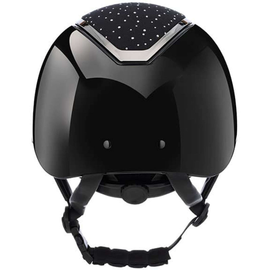 Charles Owen Cap Kylo Crystal Black Gloss/Chrome
