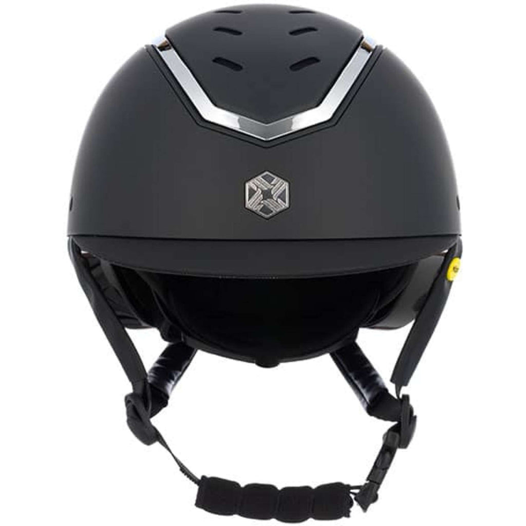 Charles Owen Cap Kylo Black Matte/Silver