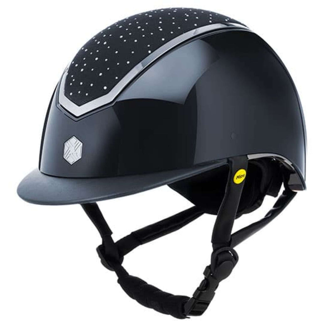 Charles Owen Cap Kylo Crystal MIPS Navy Gloss/Silver