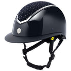 Charles Owen Cap Kylo Crystal Wide Peak MIPS Navy Gloss/Silver