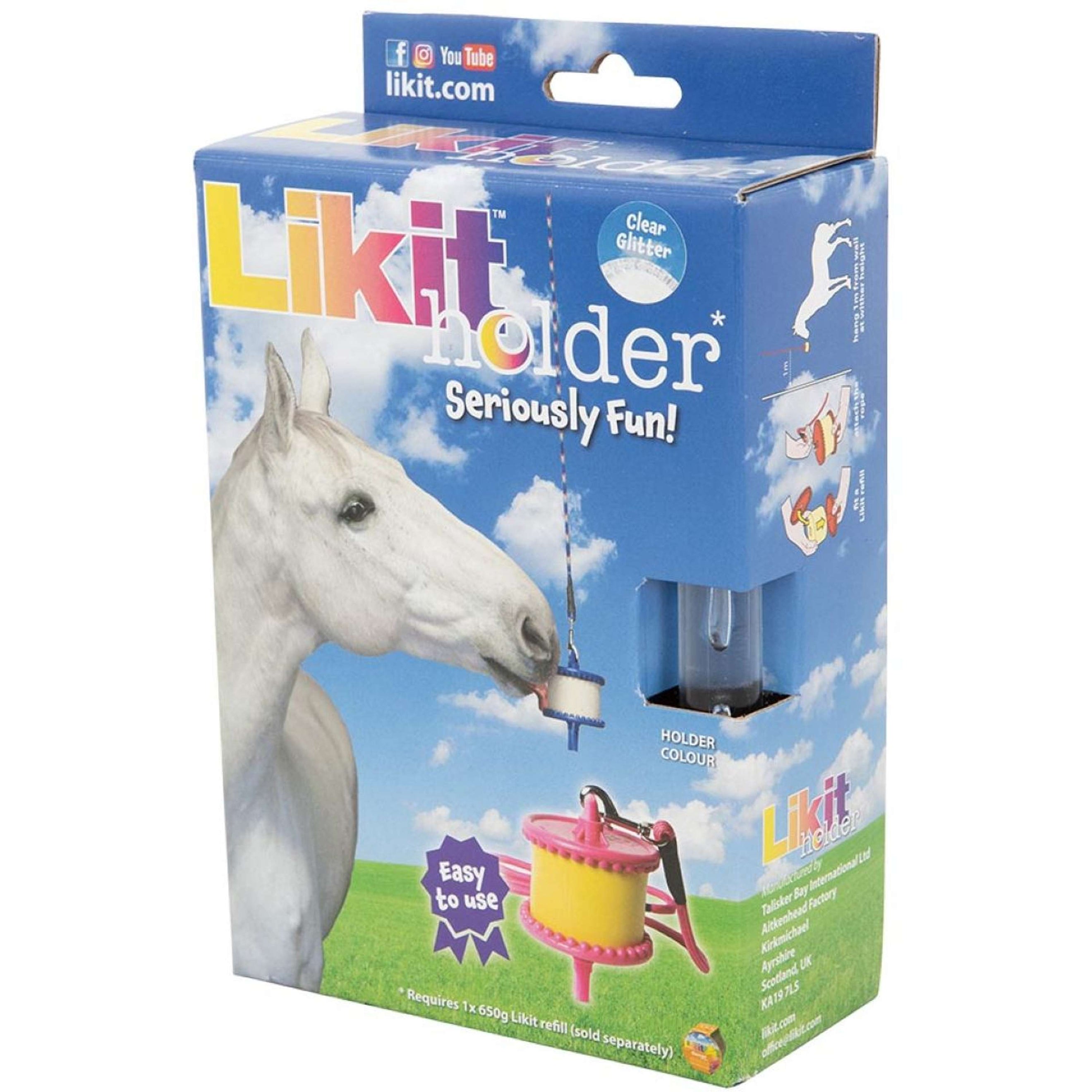 Likit Houder met Touw voor Steen Clear Glitter