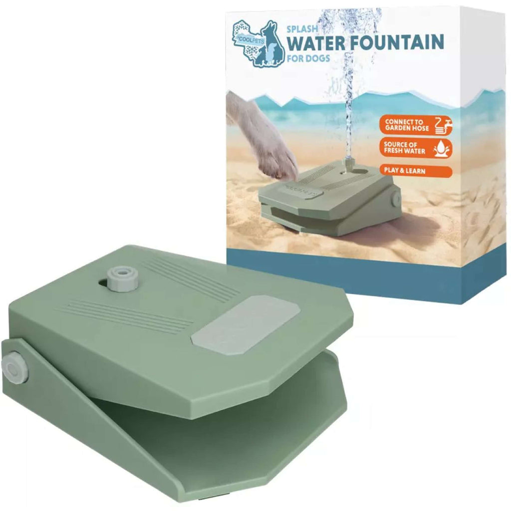 CoolPets Fontein Splash Aqua Olijfgroen