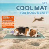 CoolPets Koelmat Gel Olijfgroen