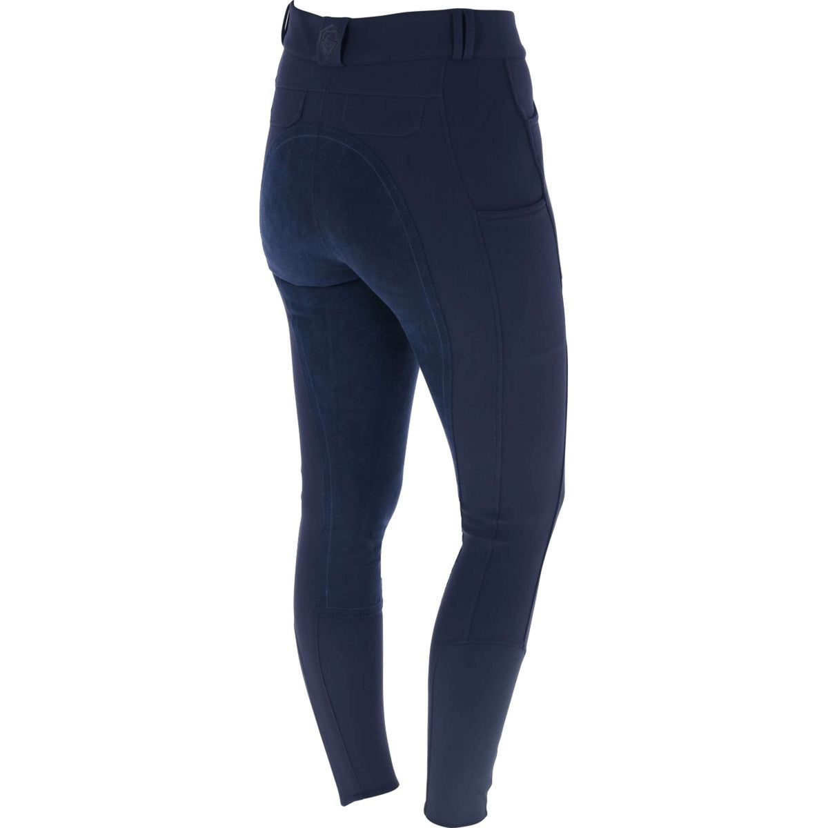 Covalliero Rijbroek AW25 Leather Full Grip Dark Navy