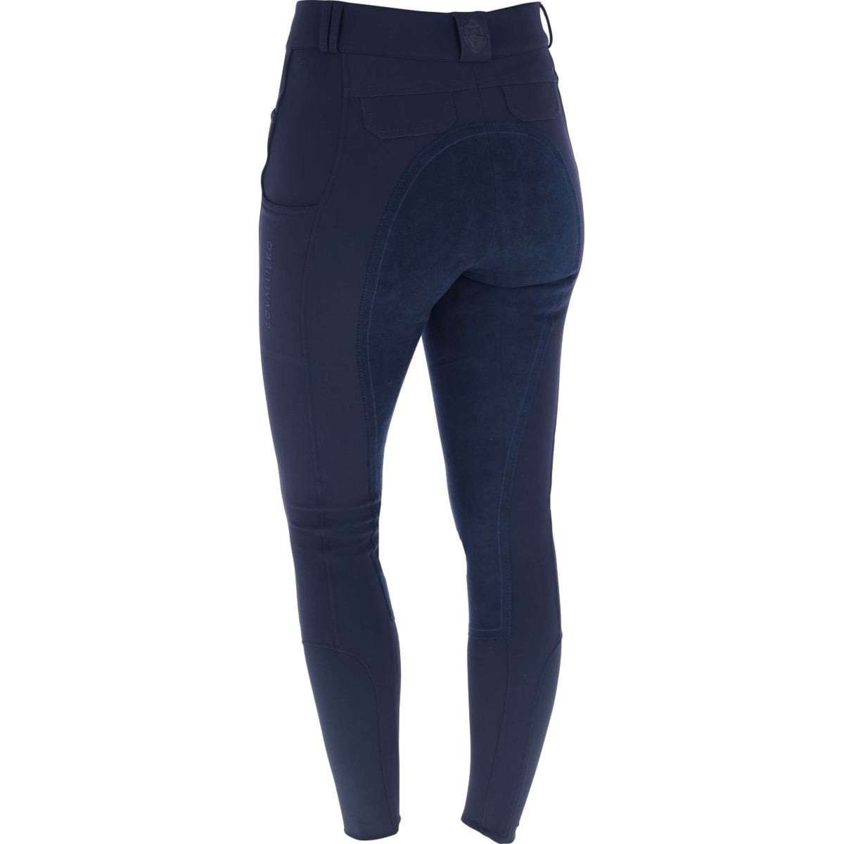 Covalliero Rijbroek AW25 Leather Full Grip Dark Navy