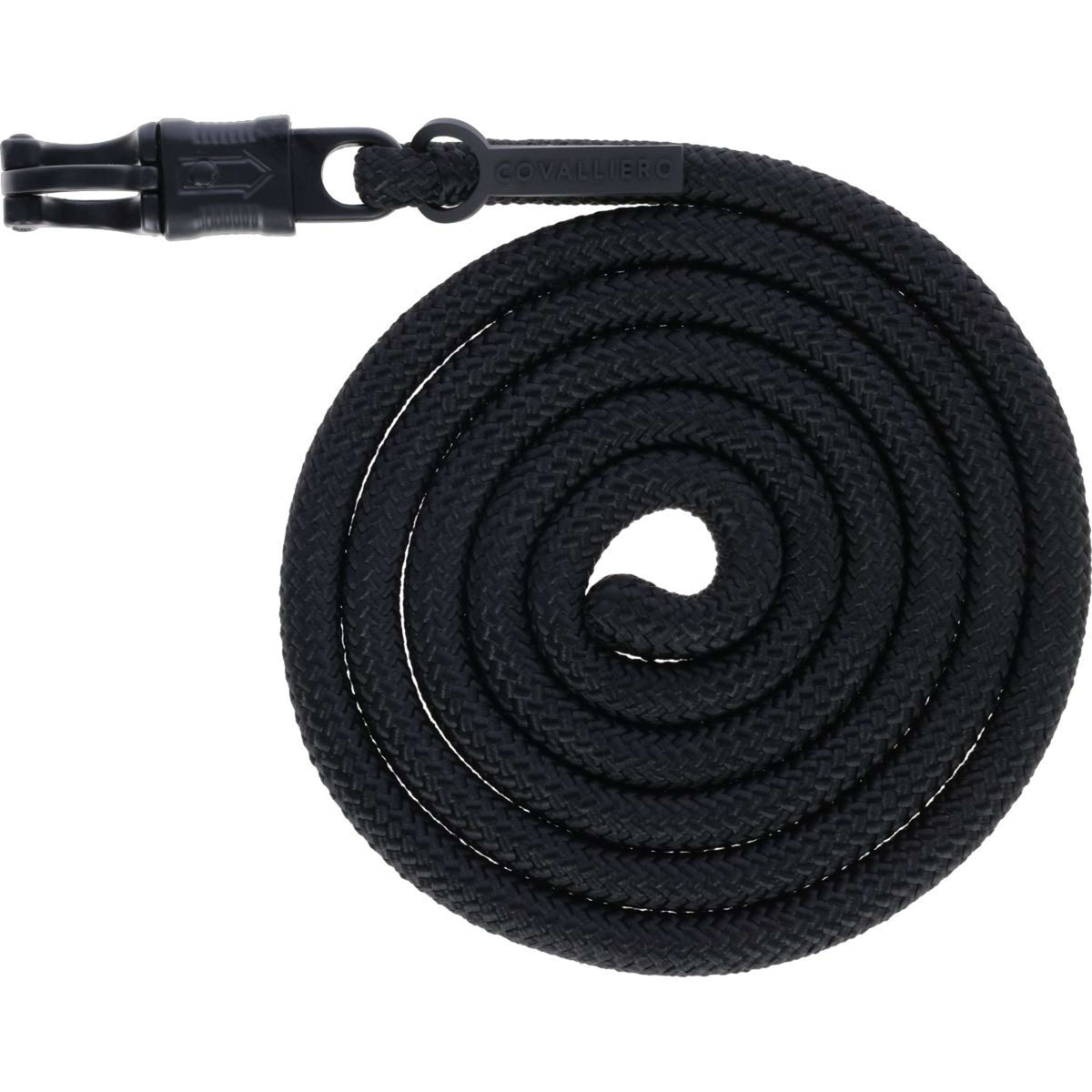 Covalliero Halstertouw AW25 met Paniekhaak Zwart