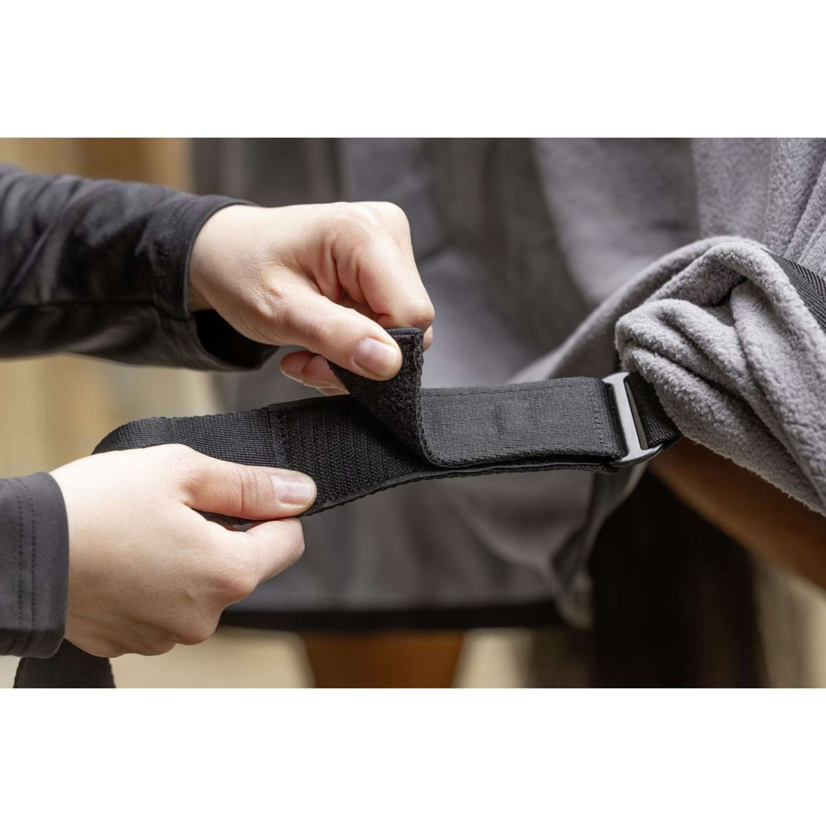 Covalliero Fleecedeken AW25 Steel Grey