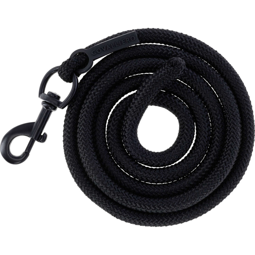 Covalliero Halstertouw AW26 met Musketonhaak Zwart