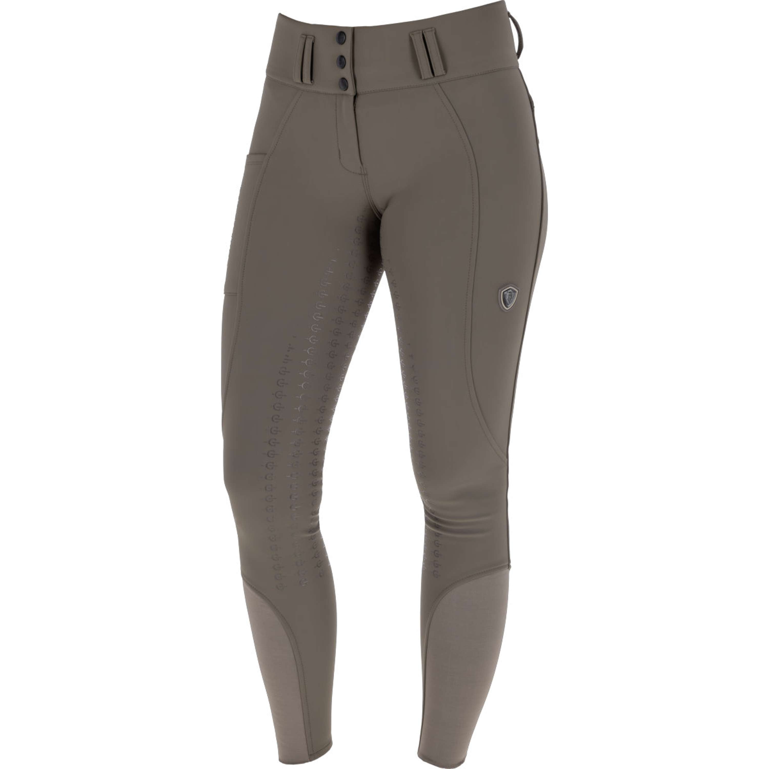 Covalliero Rijbroek Hight Waist Full Grip AW26 Milky Chocolate