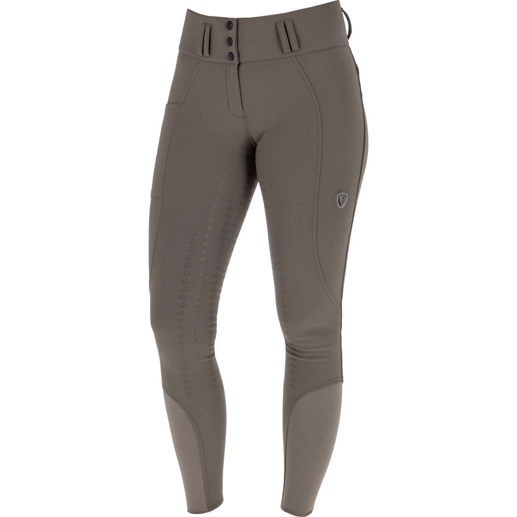 Covalliero Rijbroek Hight Waist Full Grip AW26 Milky Chocolate