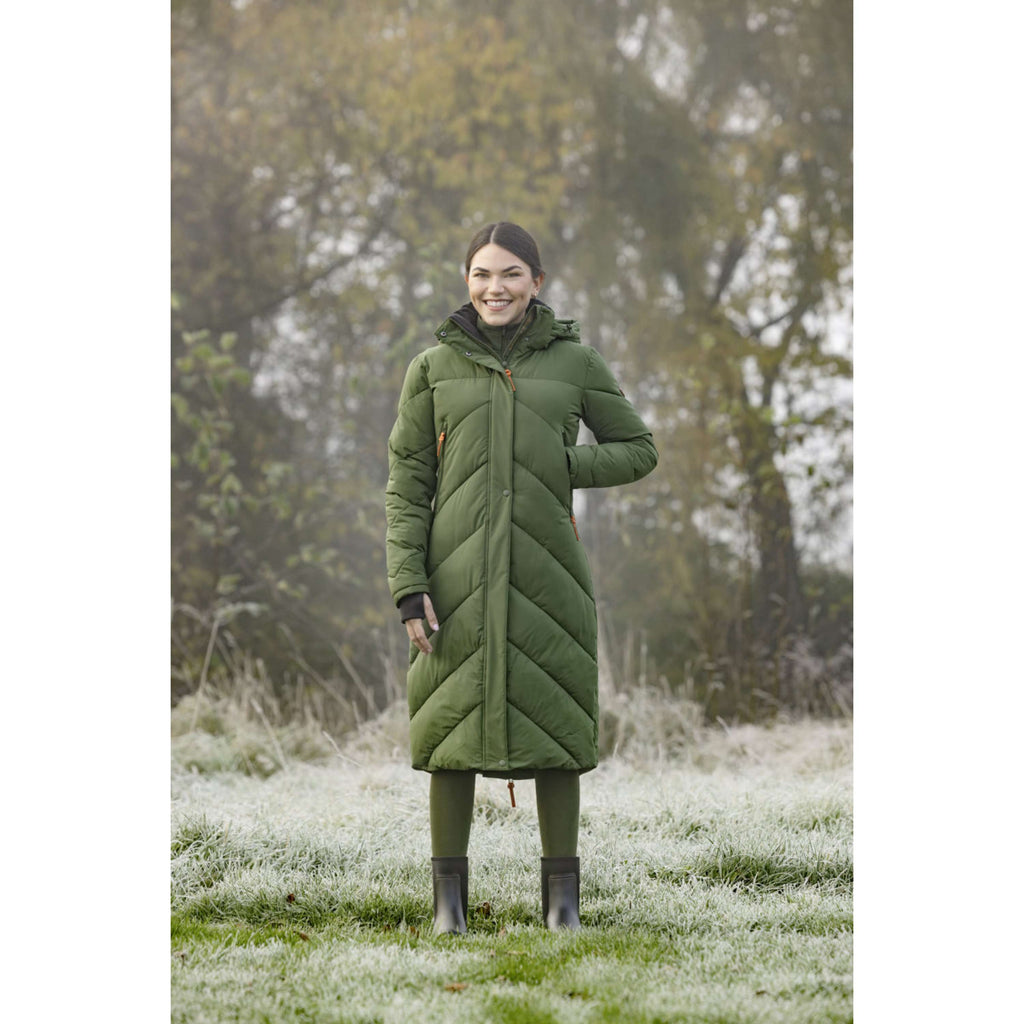 Covalliero Lange Winterjas AW26 Forest Green