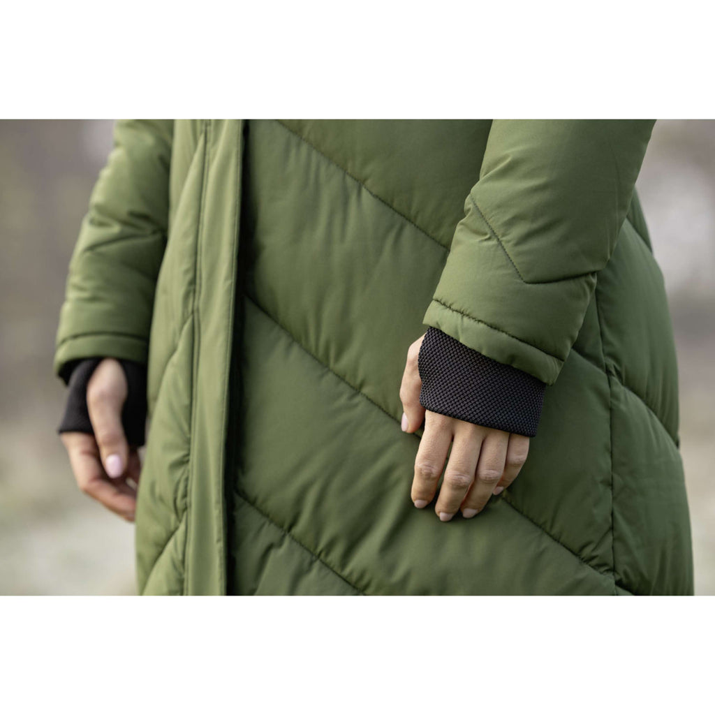 Covalliero Lange Winterjas AW26 Forest Green