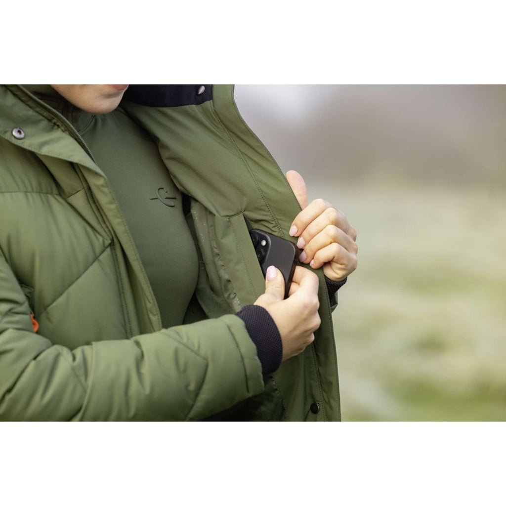 Covalliero Lange Winterjas AW26 Forest Green