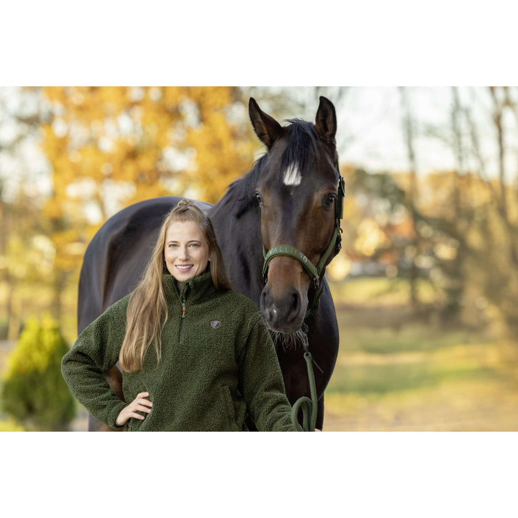 Covalliero Trui Teddy AW26 Forest Green