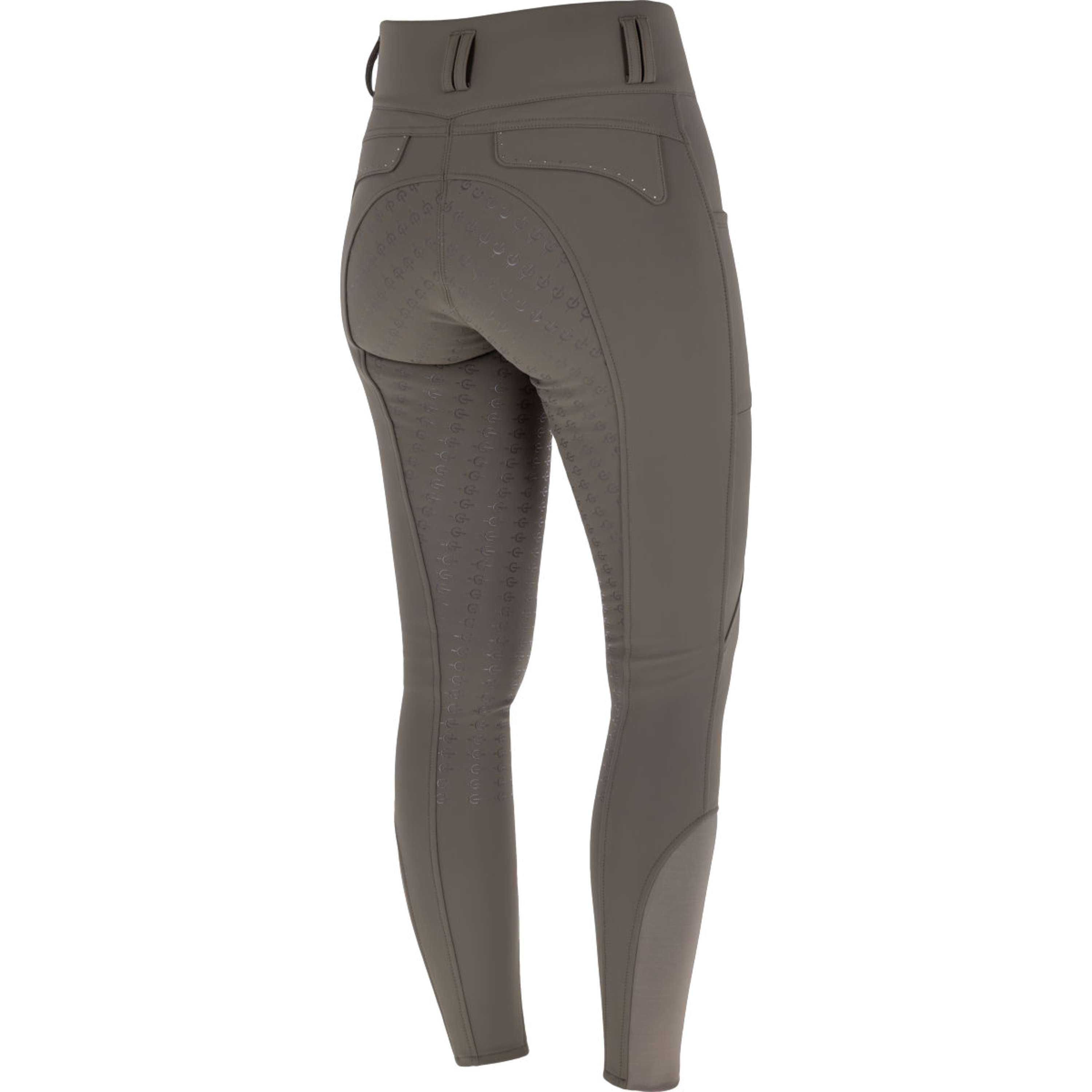 Covalliero Rijbroek Hight Waist Full Grip AW26 Milky Chocolate
