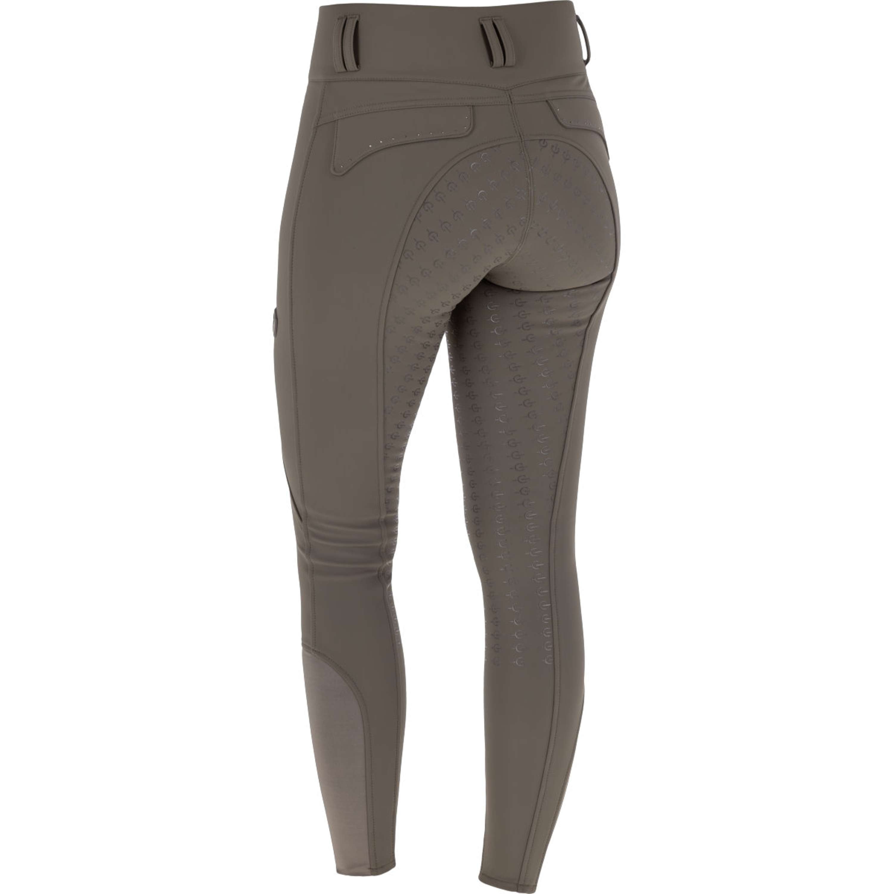Covalliero Rijbroek Hight Waist Full Grip AW26 Milky Chocolate
