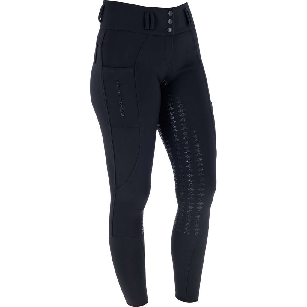 Covalliero Rijbroek Hight Waist Full Grip AW26 Zwart
