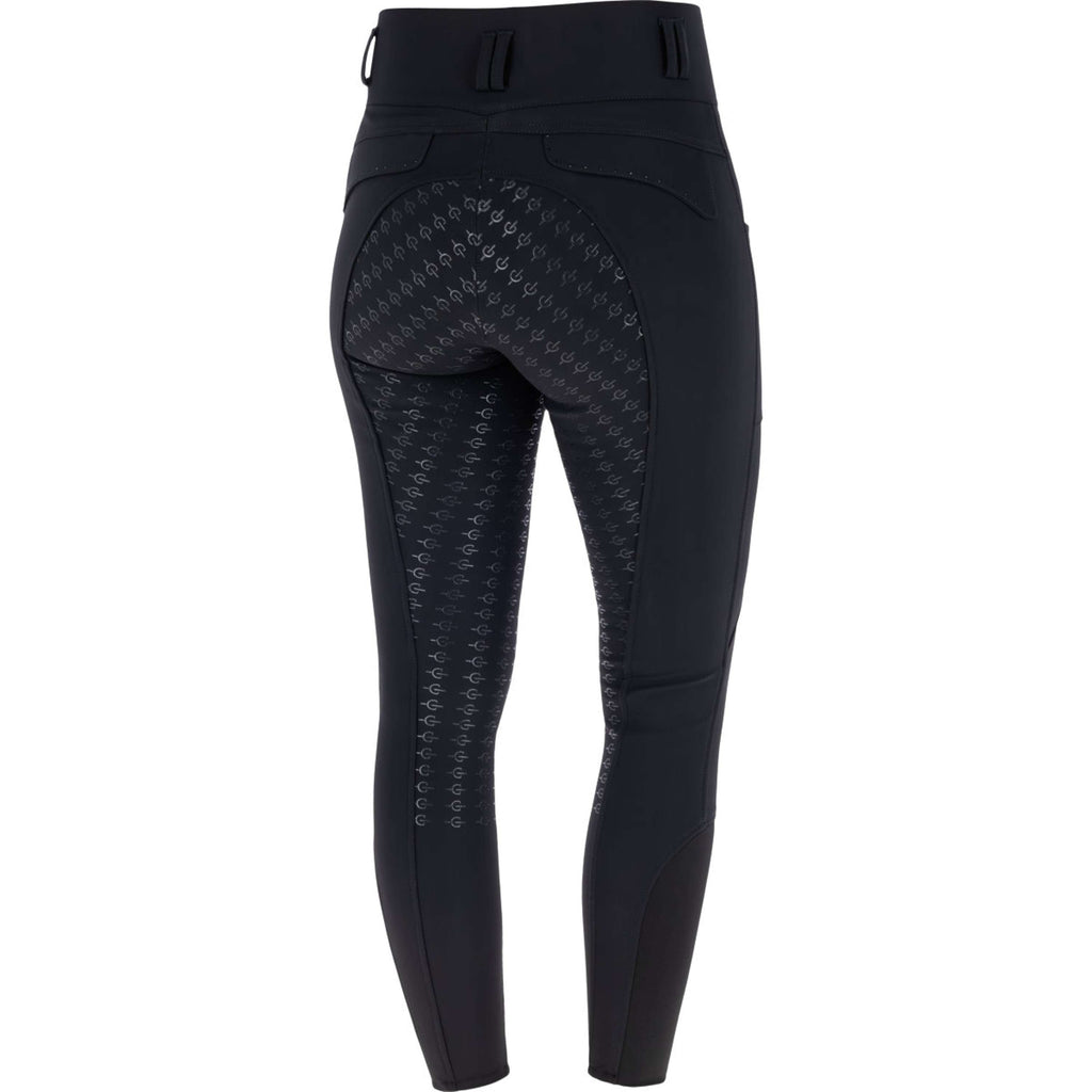 Covalliero Rijbroek Hight Waist Full Grip AW26 Zwart