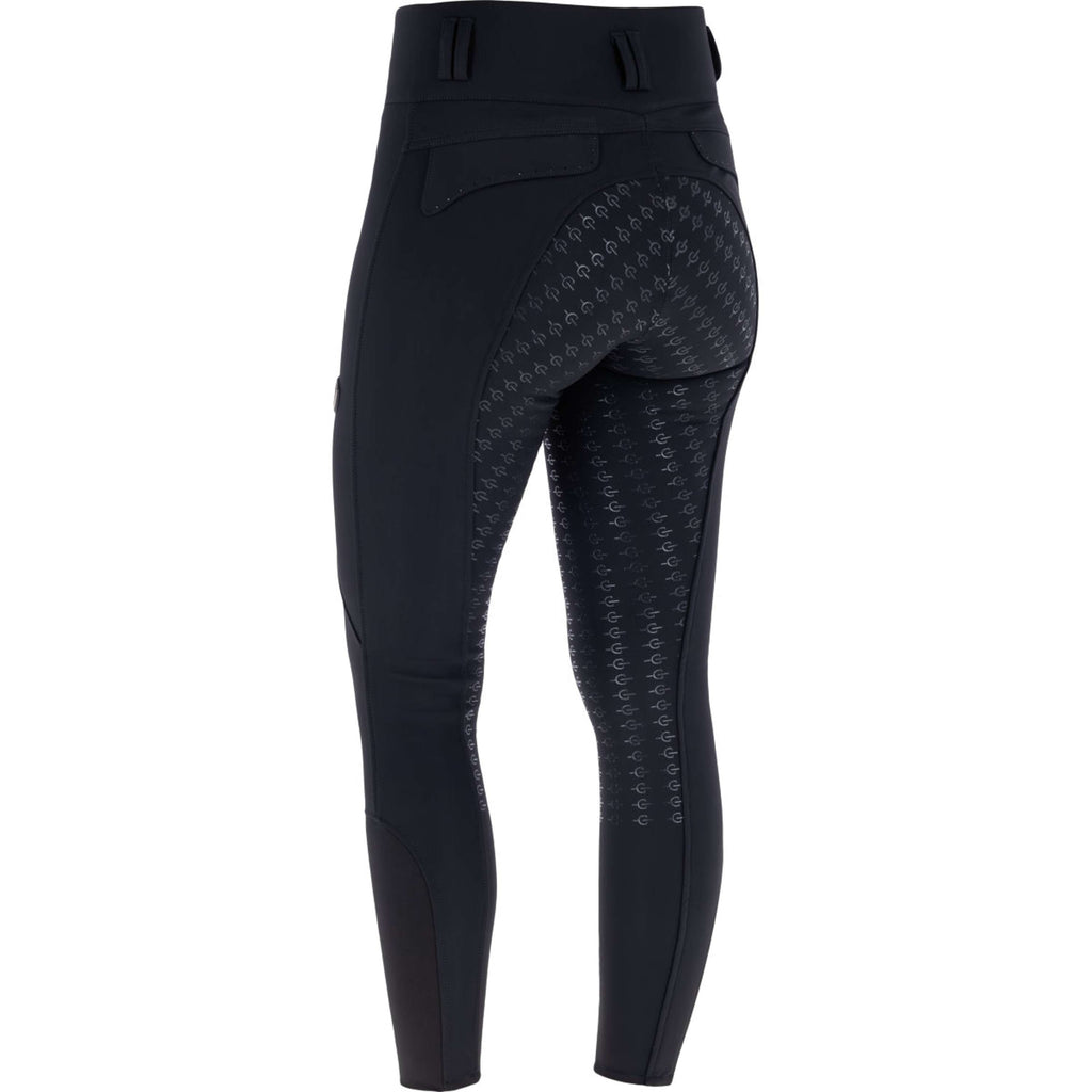 Covalliero Rijbroek Hight Waist Full Grip AW26 Zwart