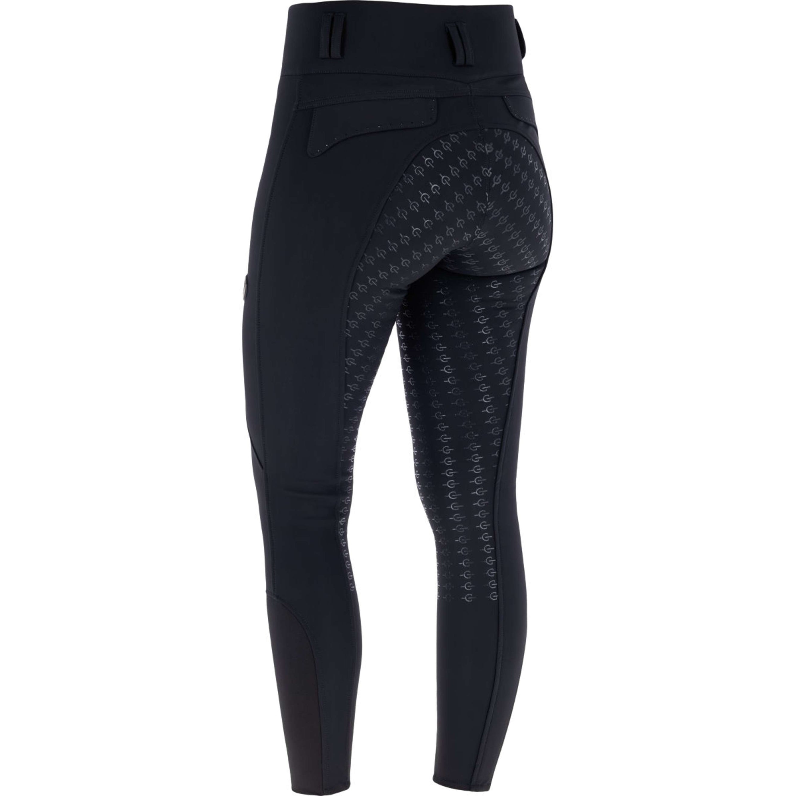 Covalliero Rijbroek Hight Waist Full Grip AW26 Zwart