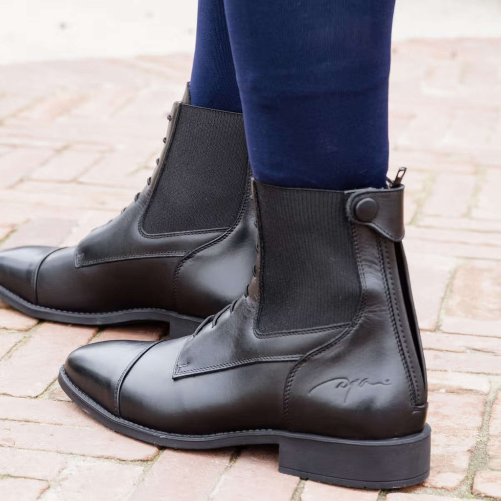 Dyon Jodhpurs Front laces Zwart