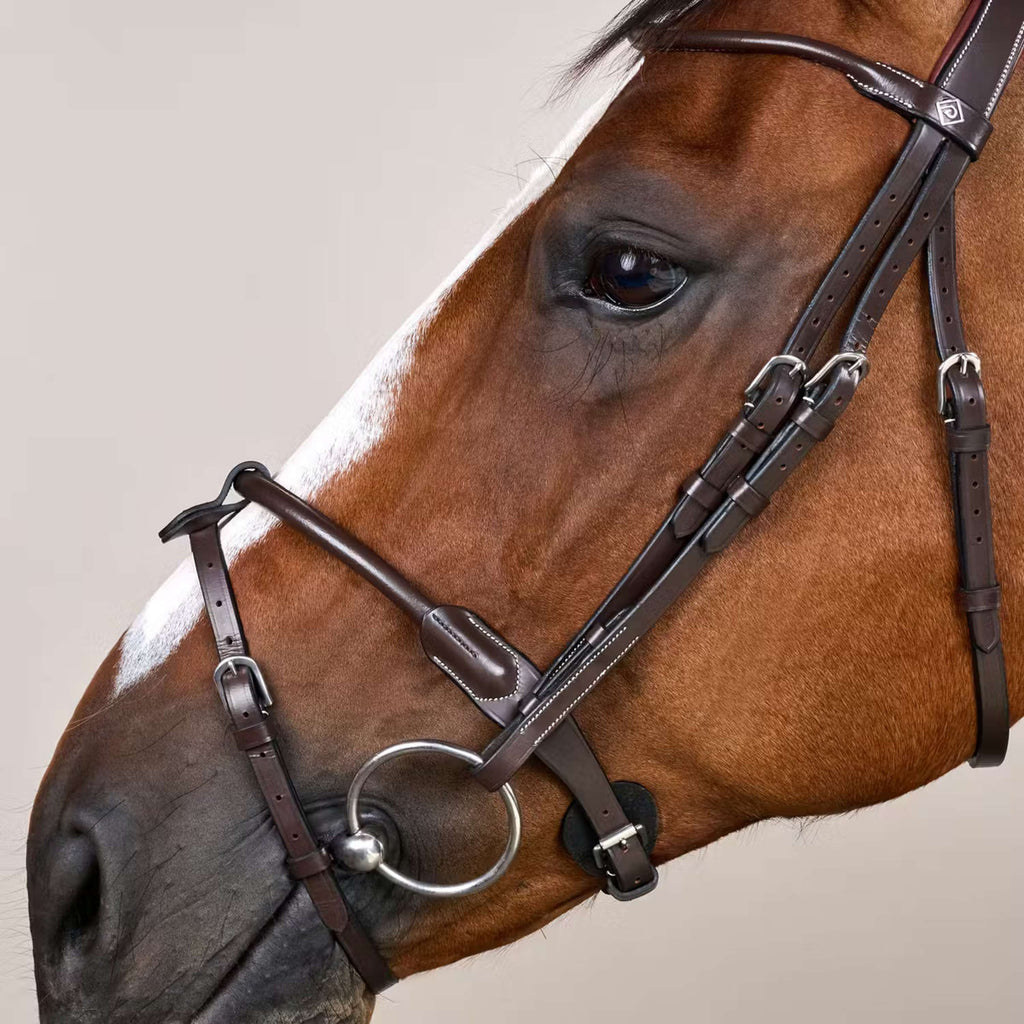 Dyon Hoofdstel Round Leather Bruin