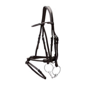 Dyon Hoofdstel Round Leather Zwart