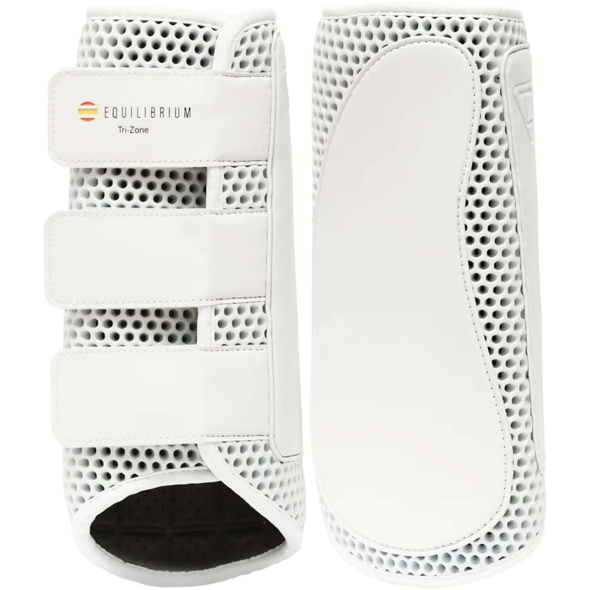 Equilibrium Beenbeschermers Tri-Zone Impact Sports Achter Wit