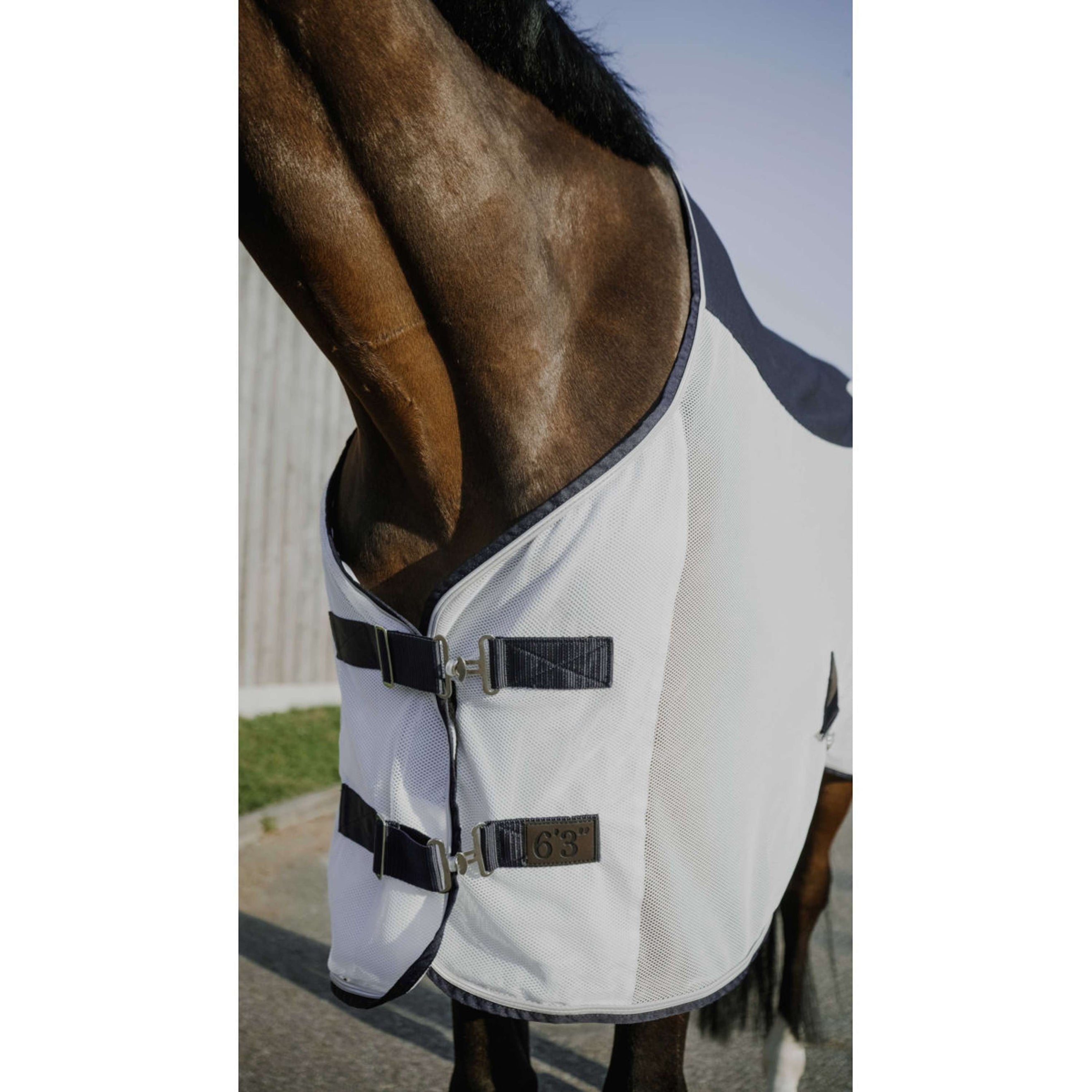 EQUITHÈME Vliegendeken Flycool Standard Navy/Wit