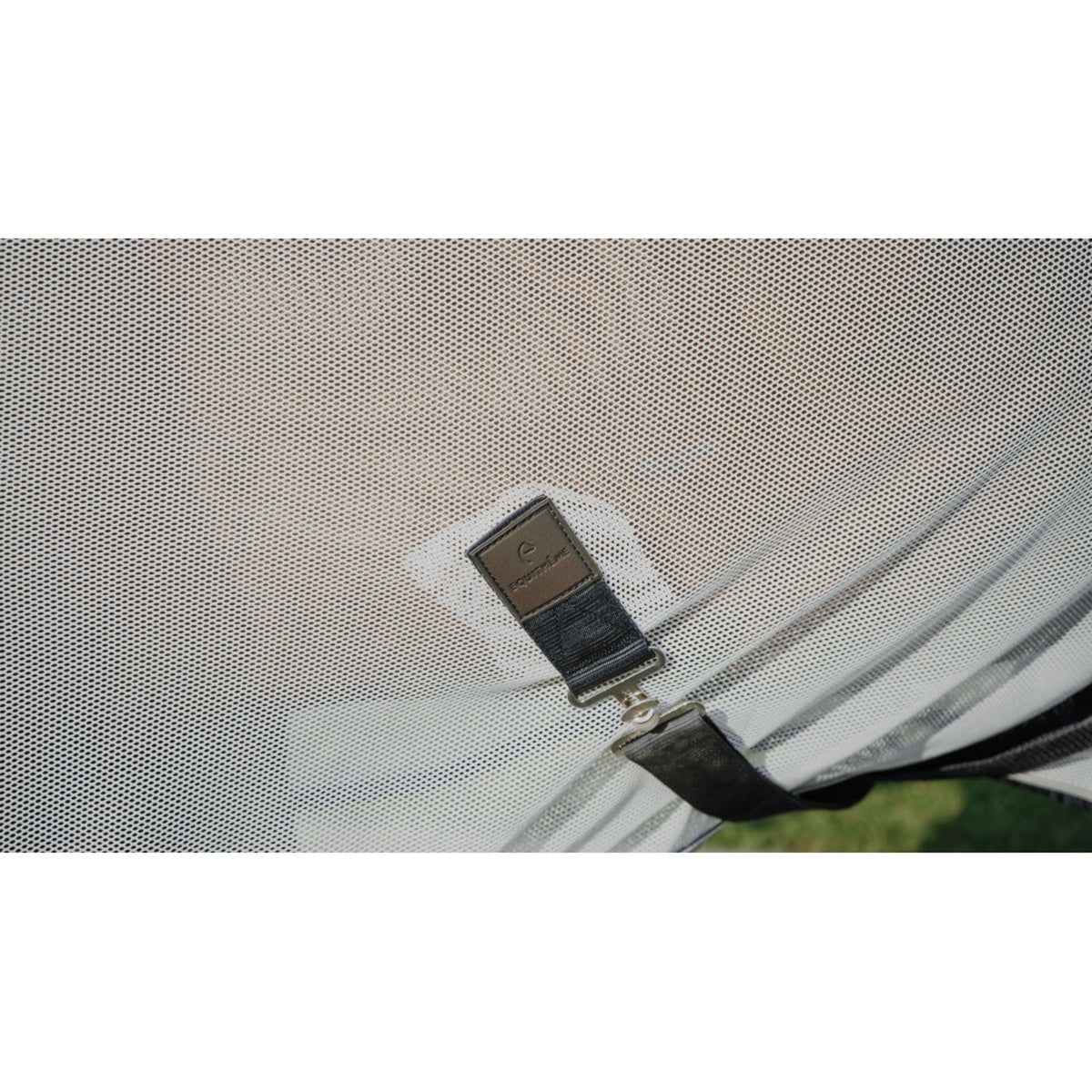 EQUITHÈME Vliegendeken Flycool Combo met Hals Navy/Wit