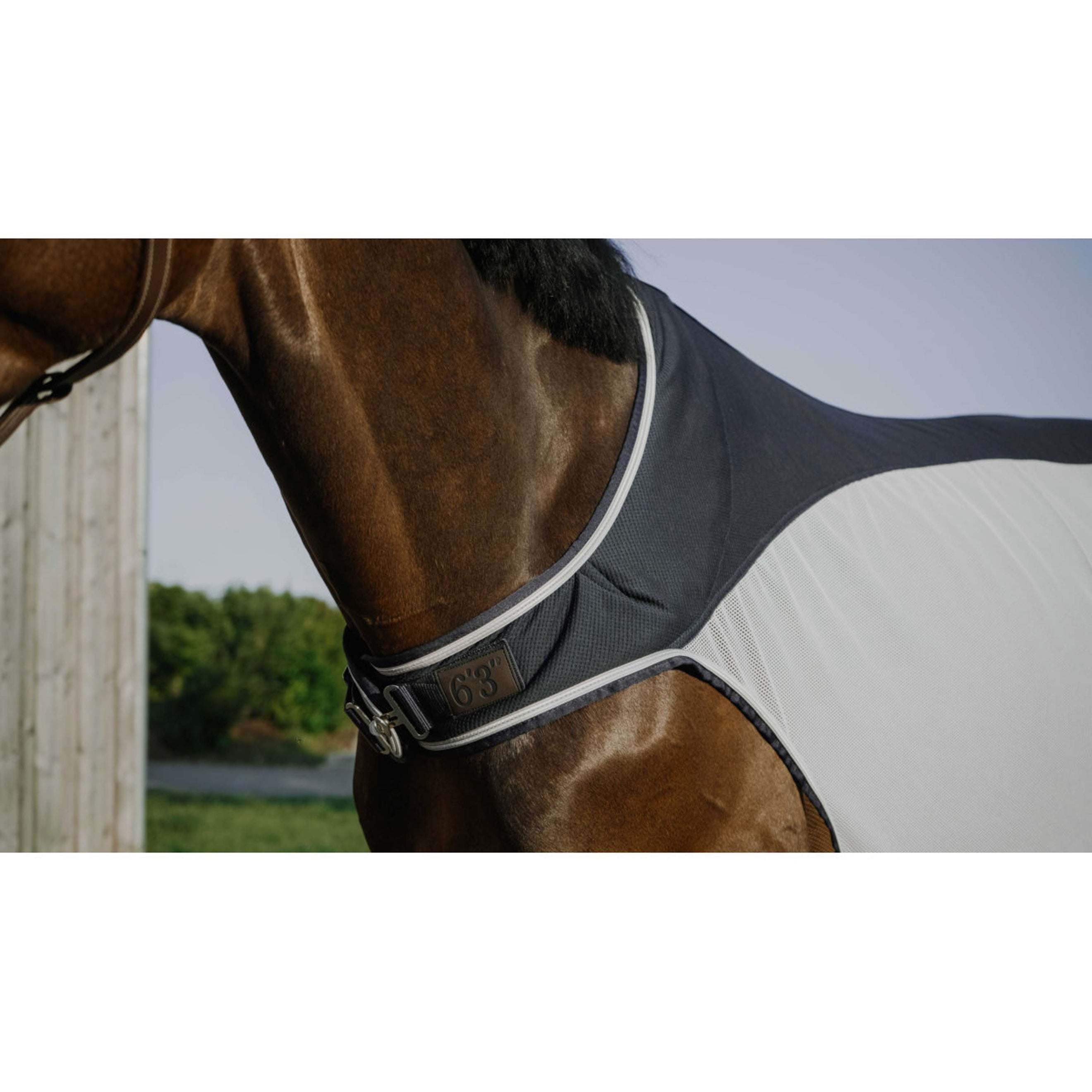 EQUITHÈME Stapmolen Deken Flycool Navy/Wit EQUITHÈME Stapmolen Deken Flycool Navy/Wit