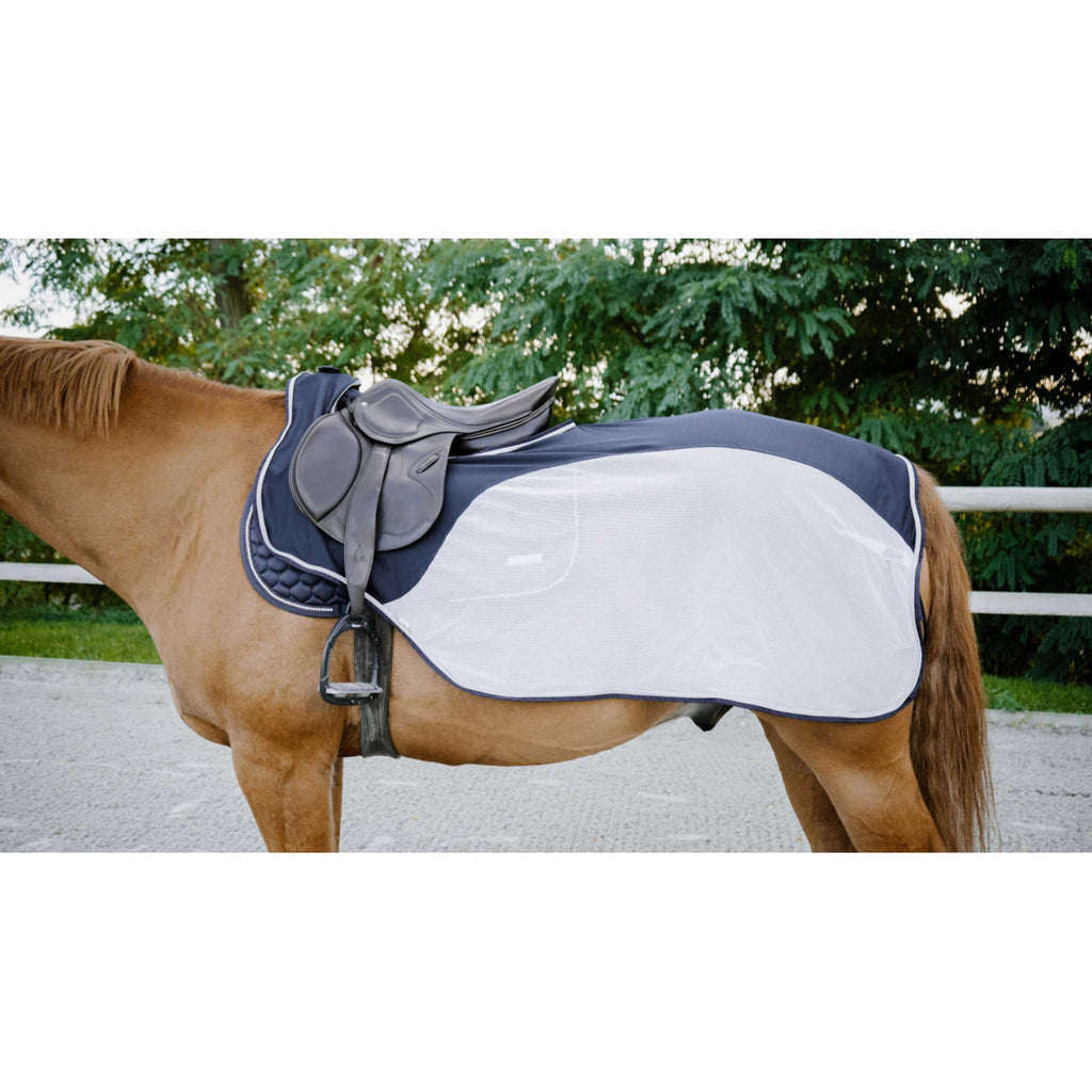 EQUITHÈME Uitrijdeken Flycool Navy/Wit