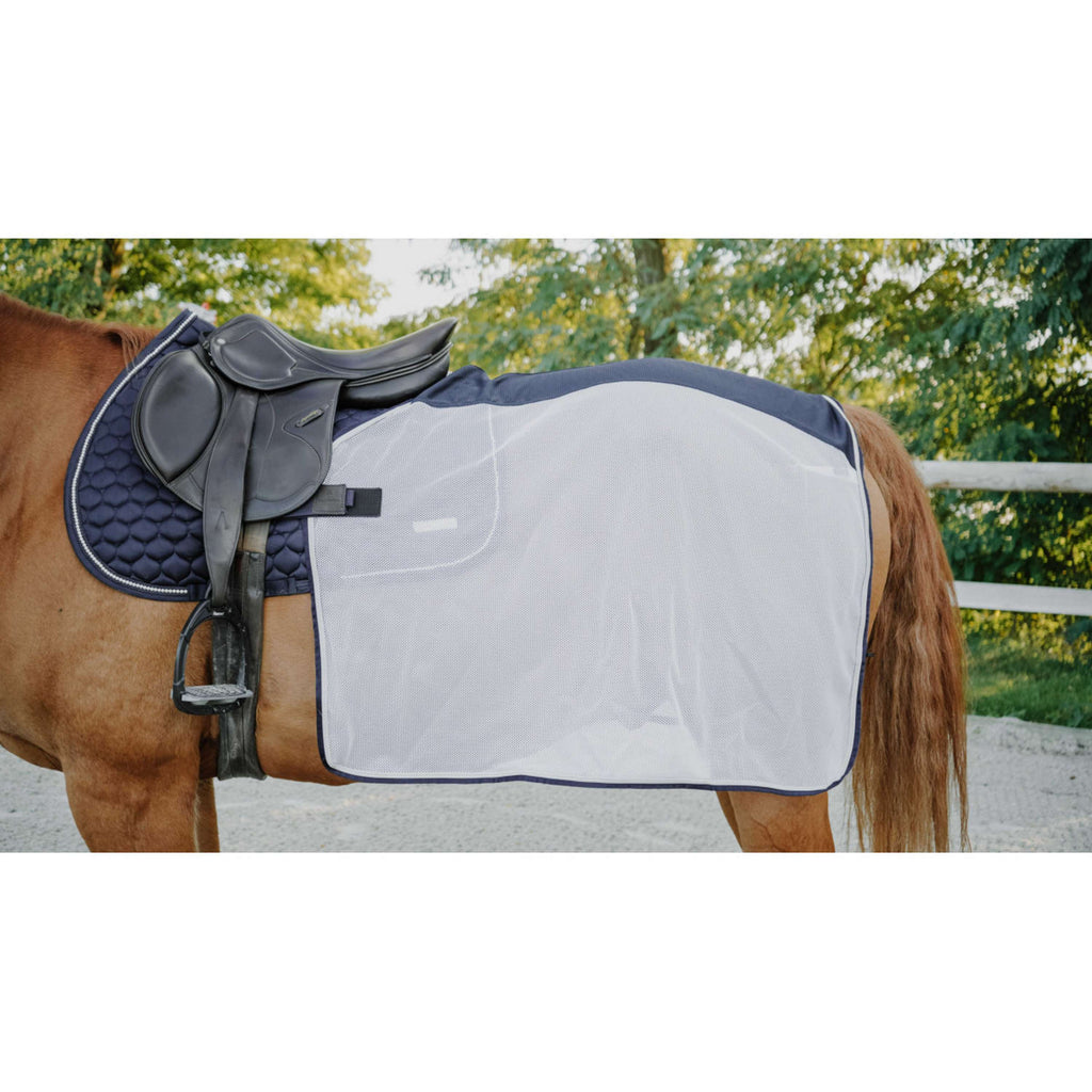 EQUITHÈME Uitrijdeken Flycool square Navy/Wit