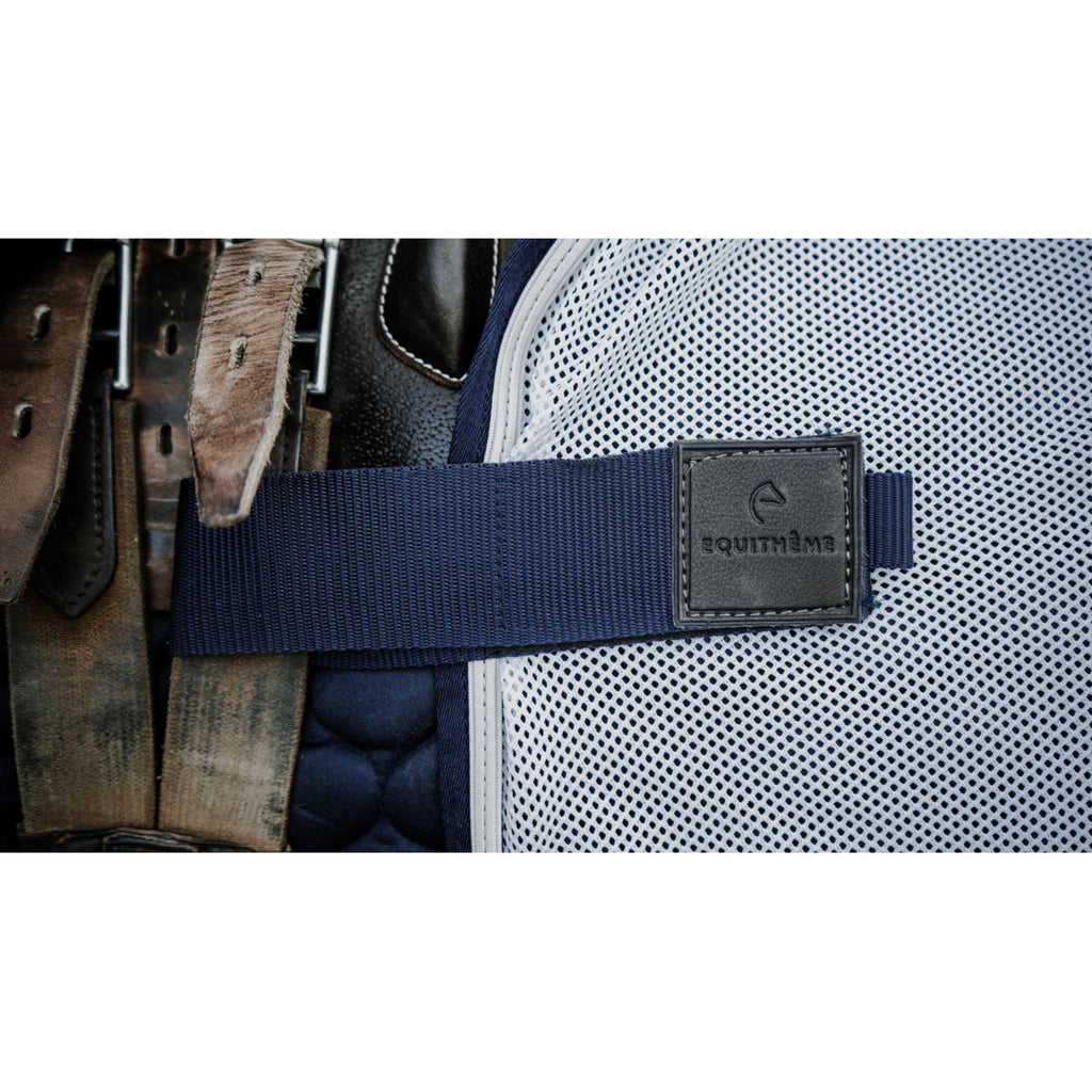 EQUITHÈME Uitrijdeken Flycool square Navy/Wit