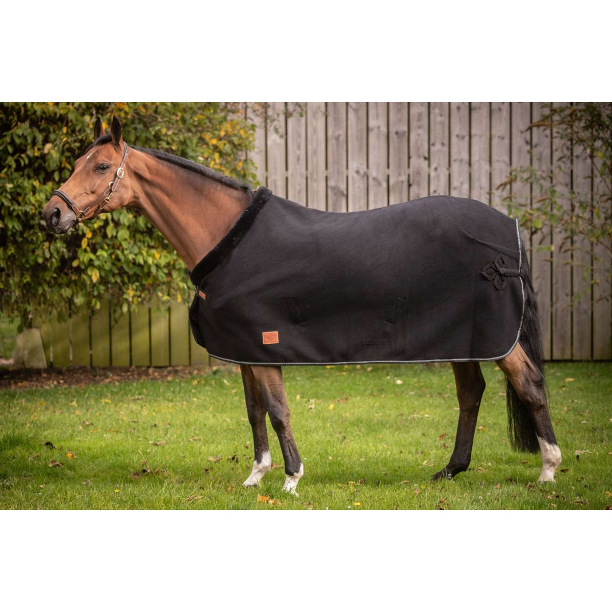 Paddock Zweetdeken Diagonal Zwart