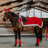 EQUITHÈME Uitrijdeken Kerst Rood