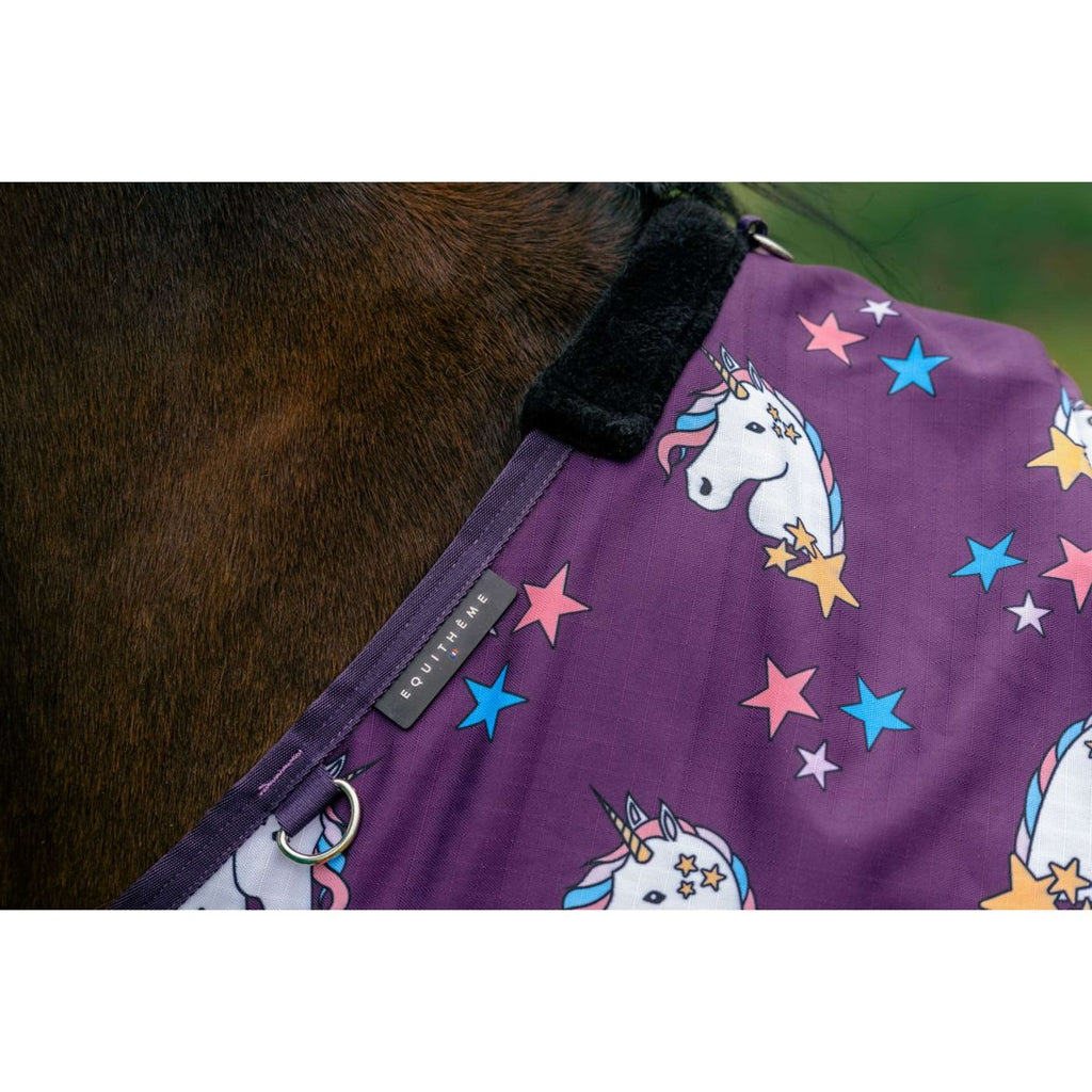 EQUITHÈME Turnout Deken Unicorn 600D 220g Plum