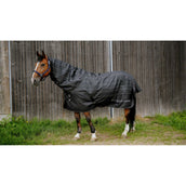 EQUITHÈME Regendeken TYREX Lumin 600D 0g Zwart