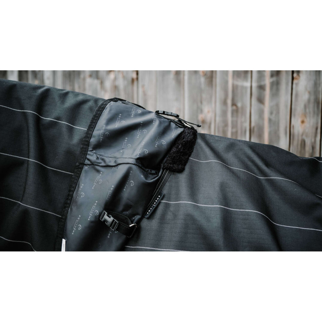 EQUITHÈME Regendeken TYREX Lumin 600D 0g Zwart