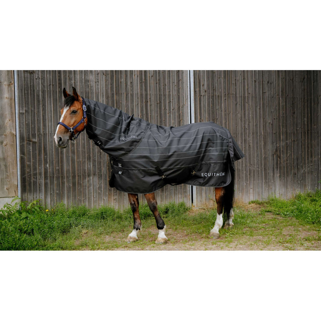 EQUITHÈME Regendeken Lumin 600D 50g Zwart