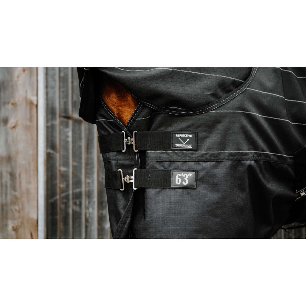 EQUITHÈME Regendeken Lumin 600D 50g Zwart