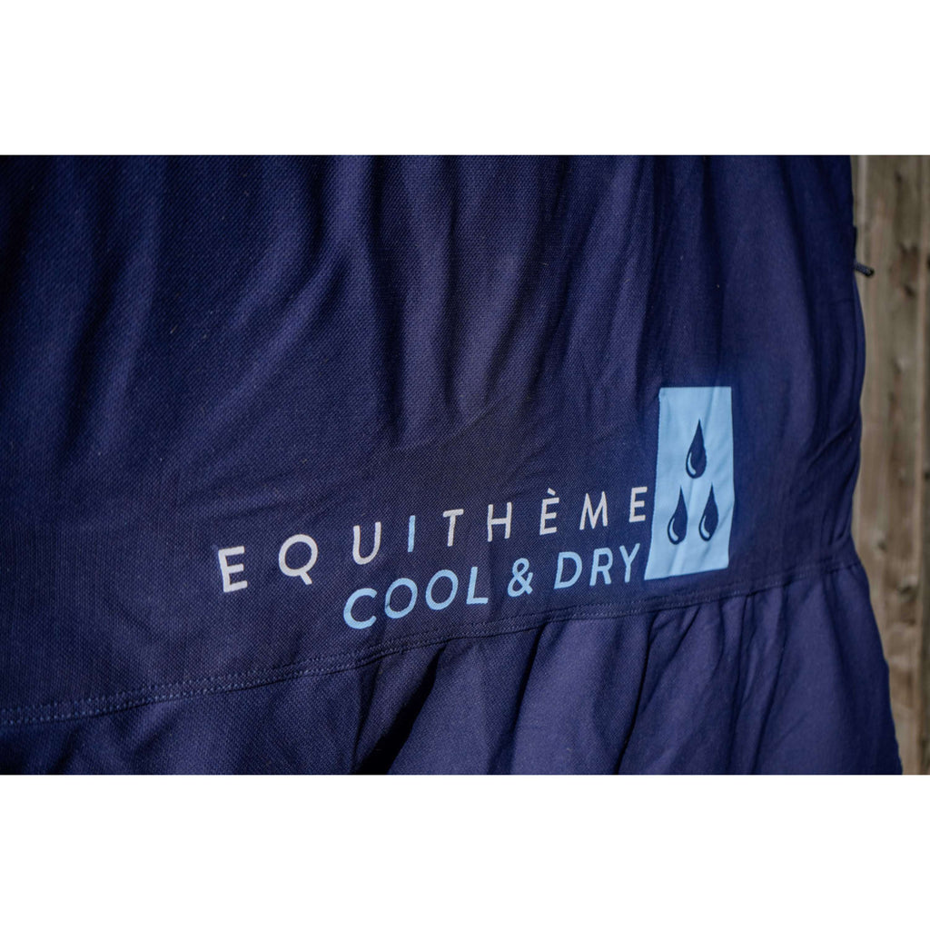 EQUITHÈME Koeldeken Cool& Dry Fresh Combo Marineblauw