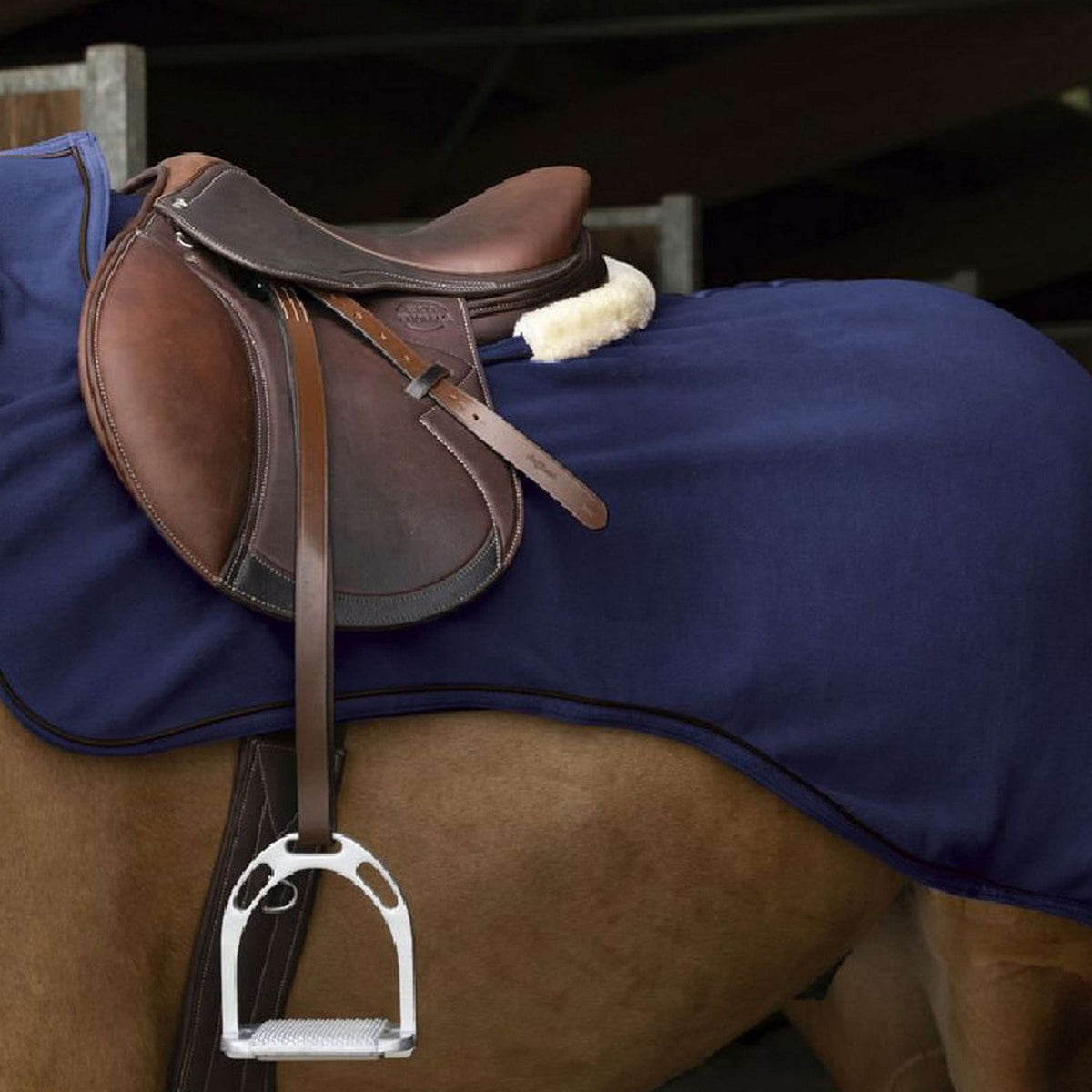 EQUITHÈME Uitrijdeken Teddy Fleece Navy