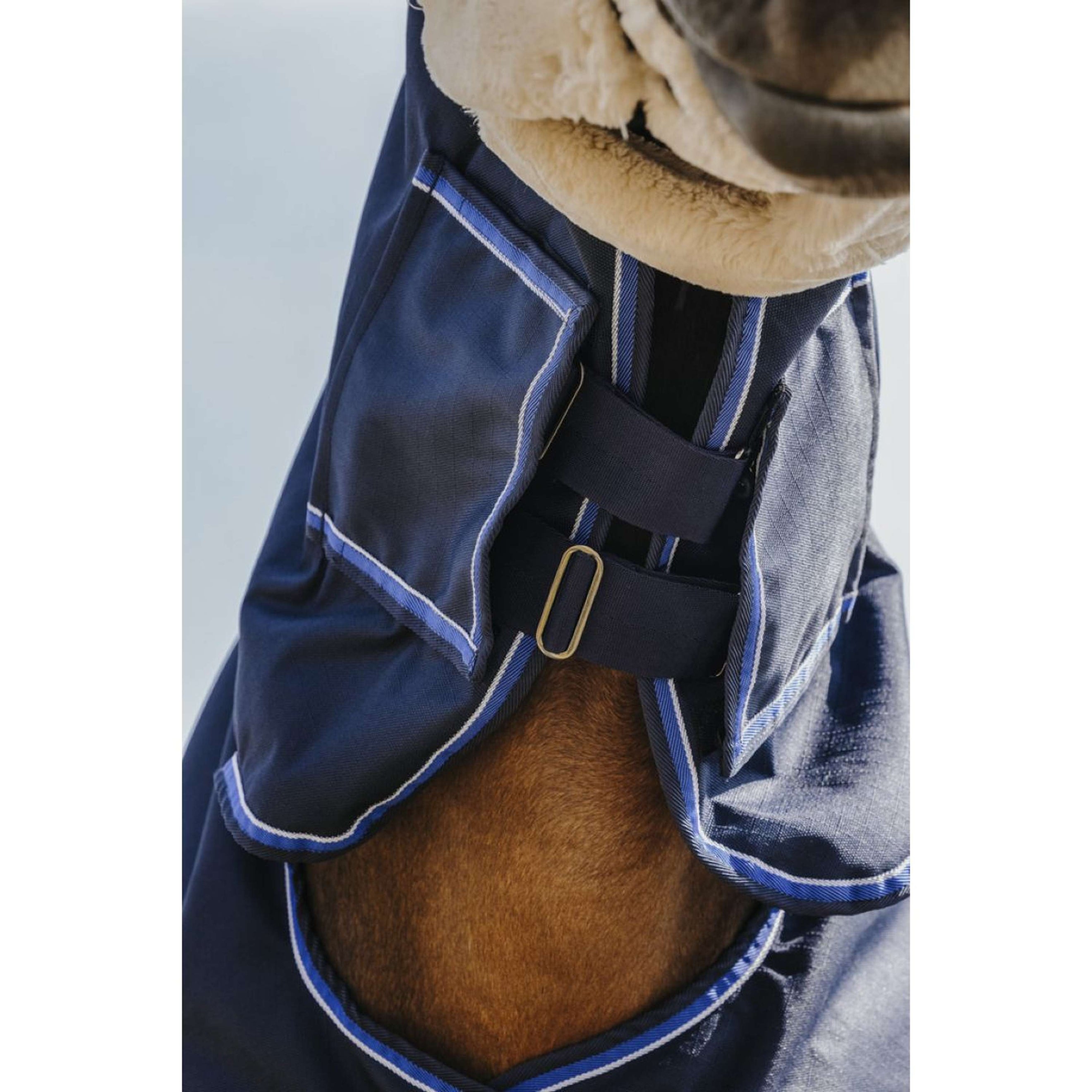 EQUITHÈME Outdoordeken Classic 1200D Combo 300g Navy EQUITHÈME Outdoordeken Classic 1200D Combo 300g Navy