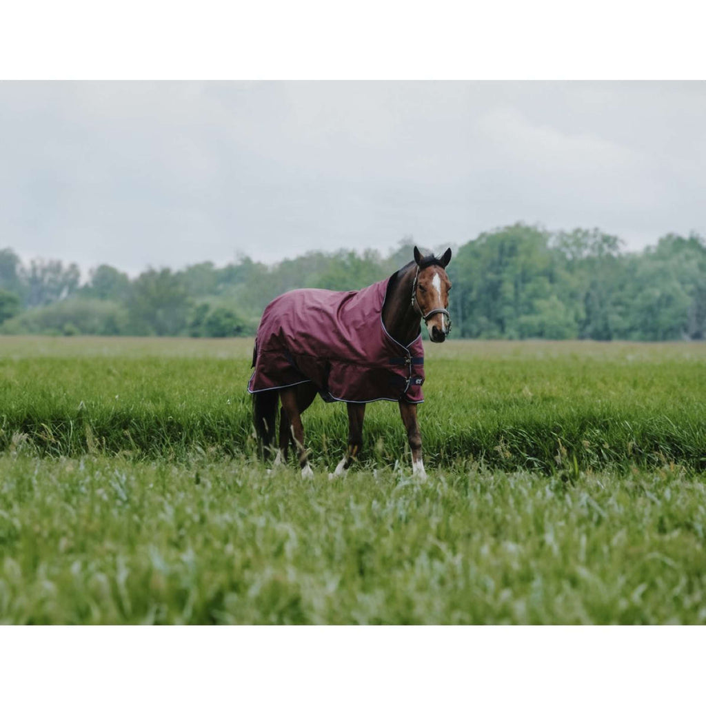 EQUITHÈME Outdoordeken Tyrex 1200D 300g High Neck Burgundy