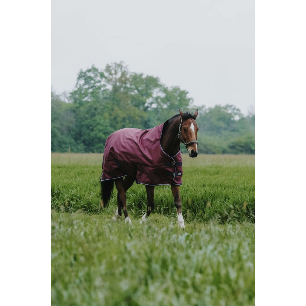 EQUITHÈME Outdoordeken Tyrex 1200D 150g High Neck Burgundy