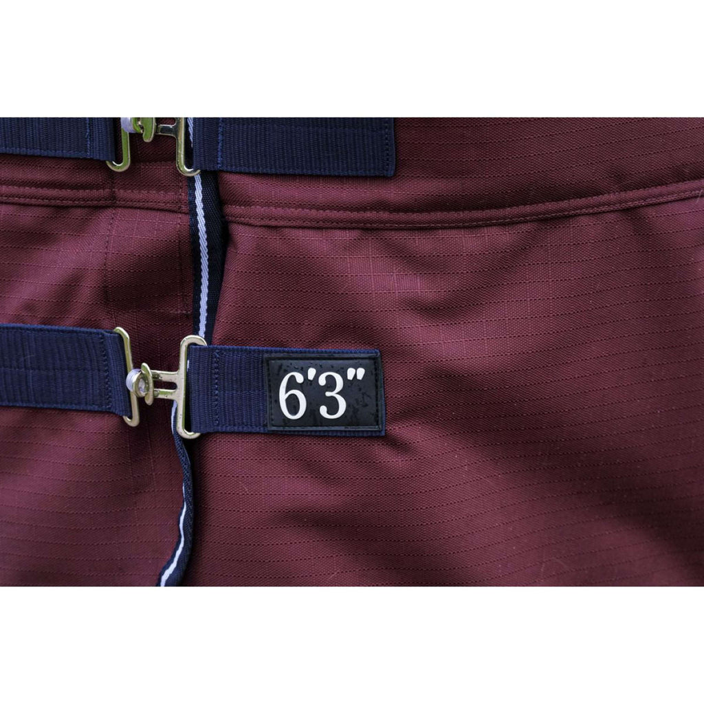 EQUITHÈME Outdoordeken Tyrex 1200D 300g High Neck Burgundy