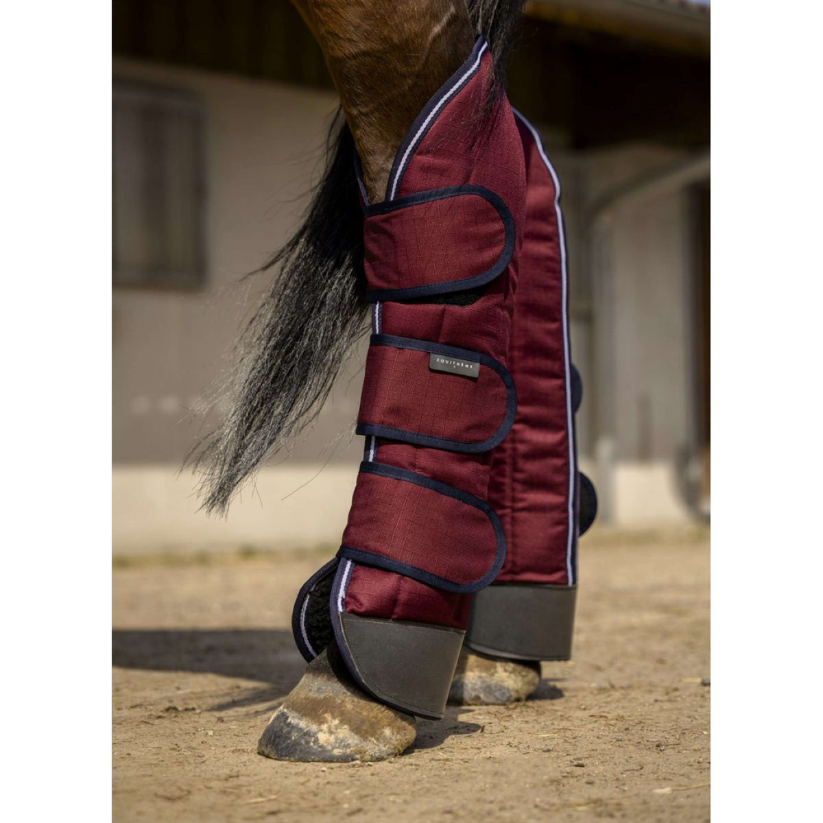 EQUITHÈME Transportbeschermers 1200D Renforcé Burgundy