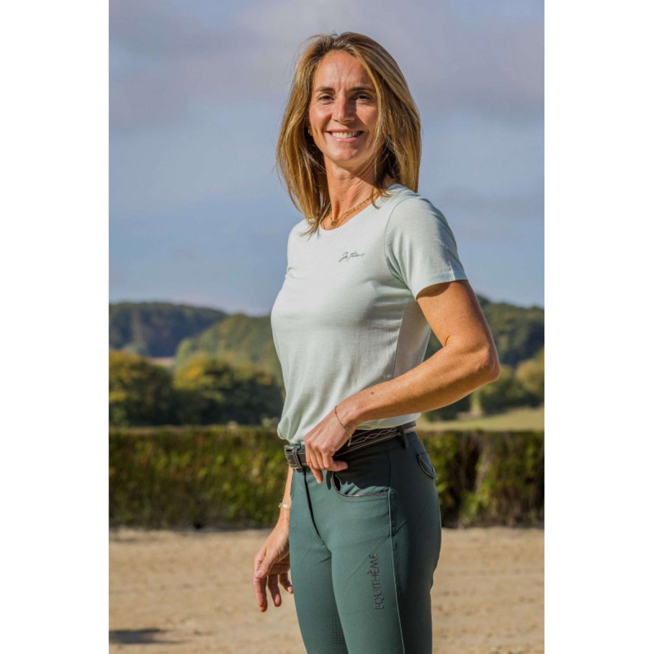 EQUITHÈME T-Shirt Bonnie Mint/Groen